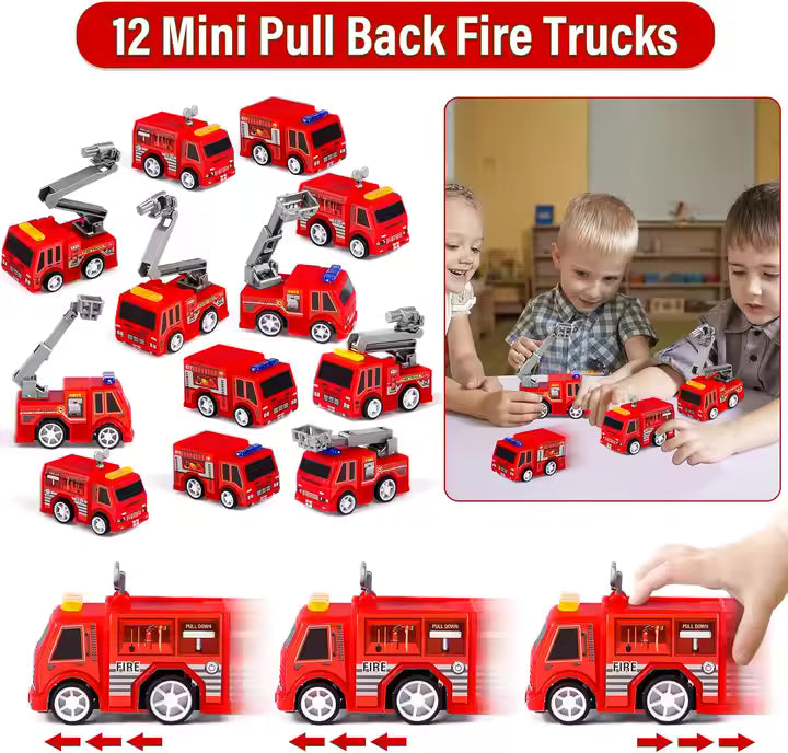 40PCS Firefighter Party Favors – Fire Truck Toys, Keychains & More