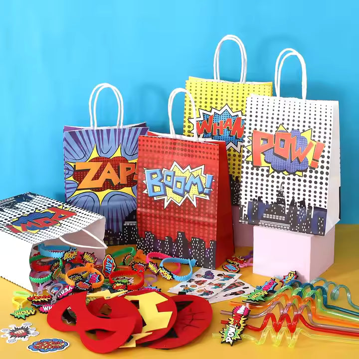 Superhero Party Favors – 122pcs Birthday Goodie Bag Fillers for Kids