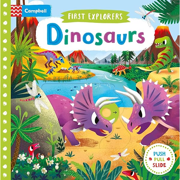 First Explorers Push Pull Slide Board Books