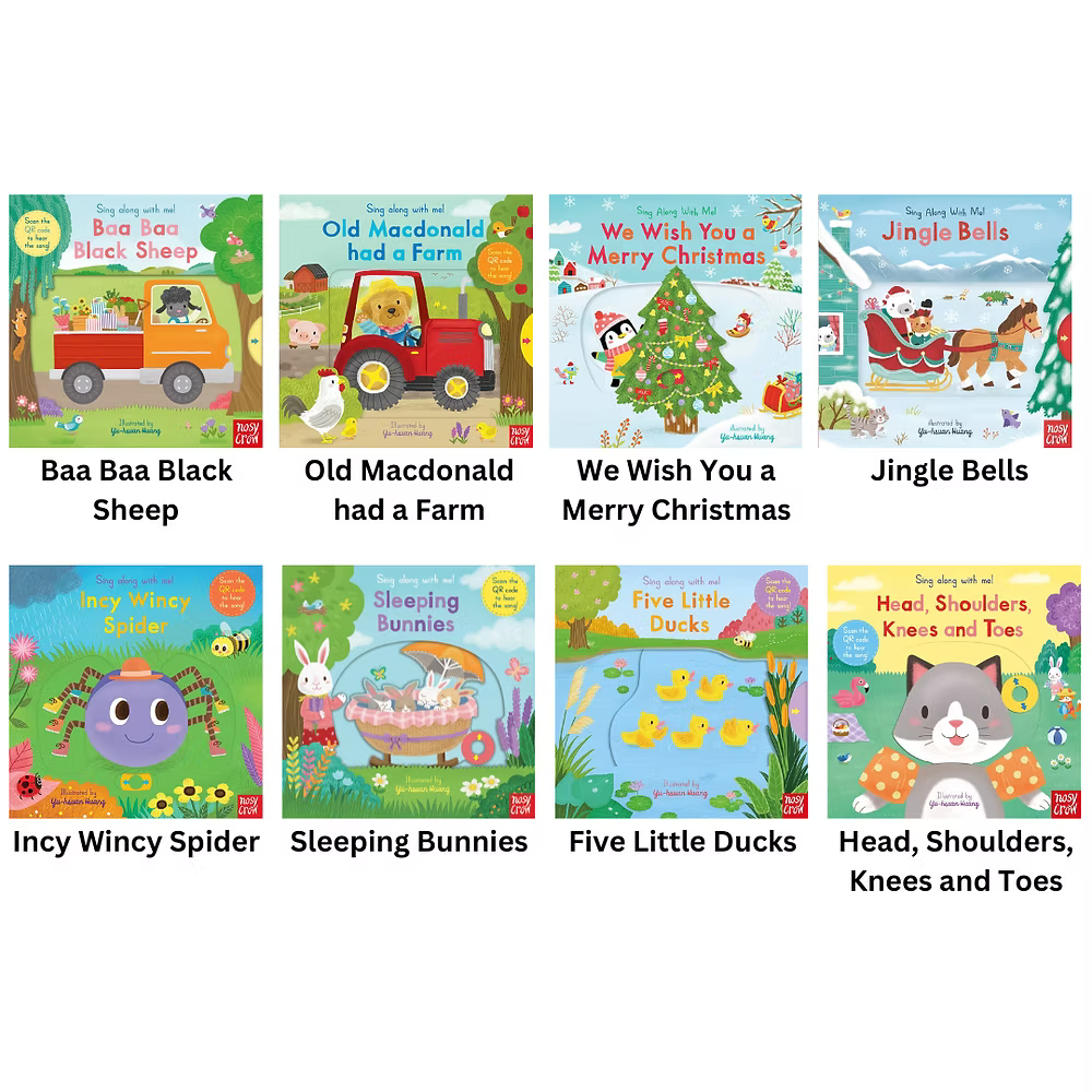 Sing Along Nursery Rhymes Activity Books push slide (Boardbook)