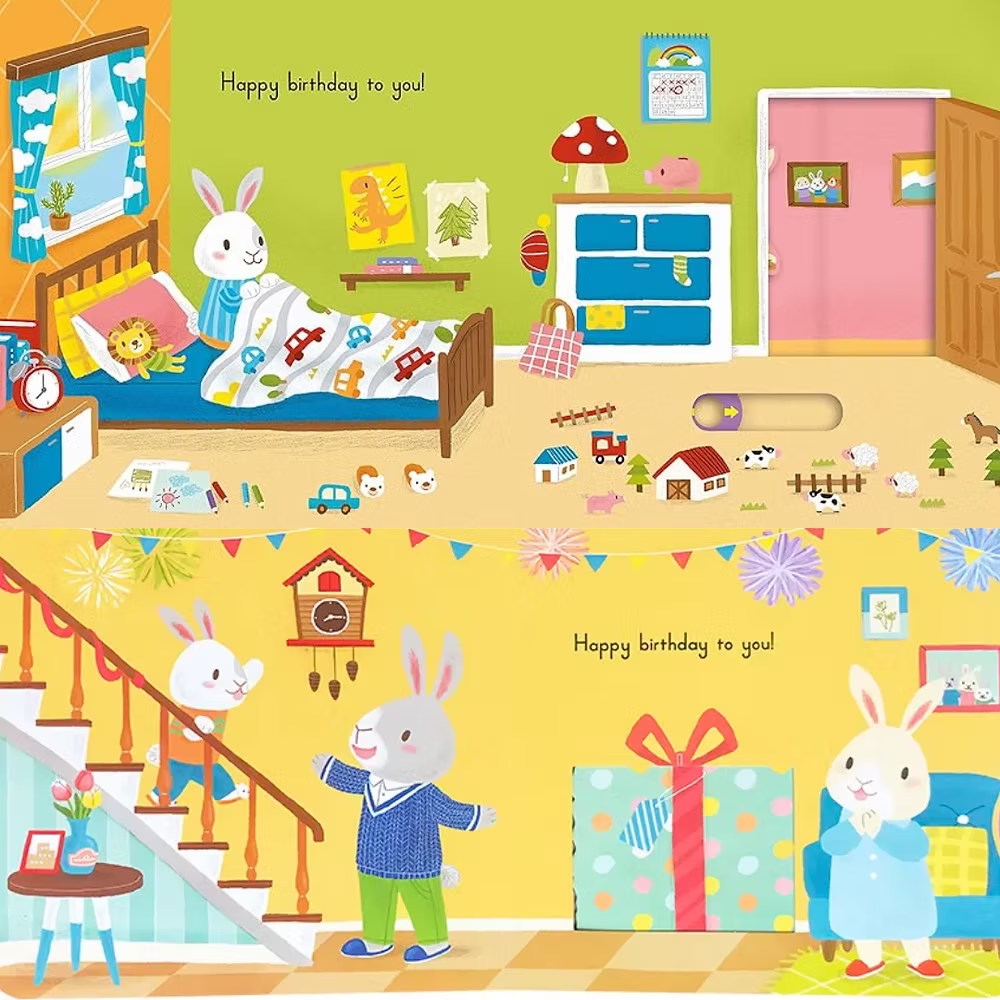 Sing Along Nursery Rhymes Activity Books push slide (Boardbook)