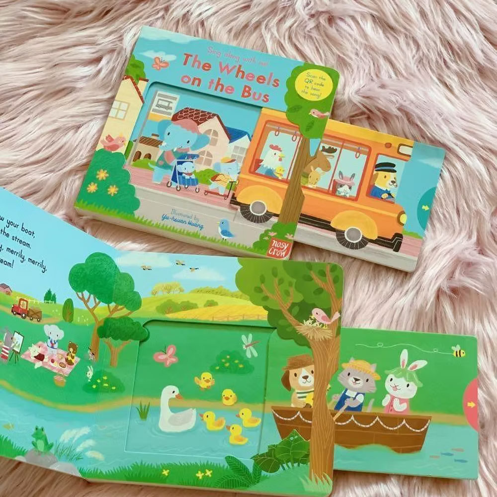 Sing Along Nursery Rhymes Activity Books push slide (Boardbook)