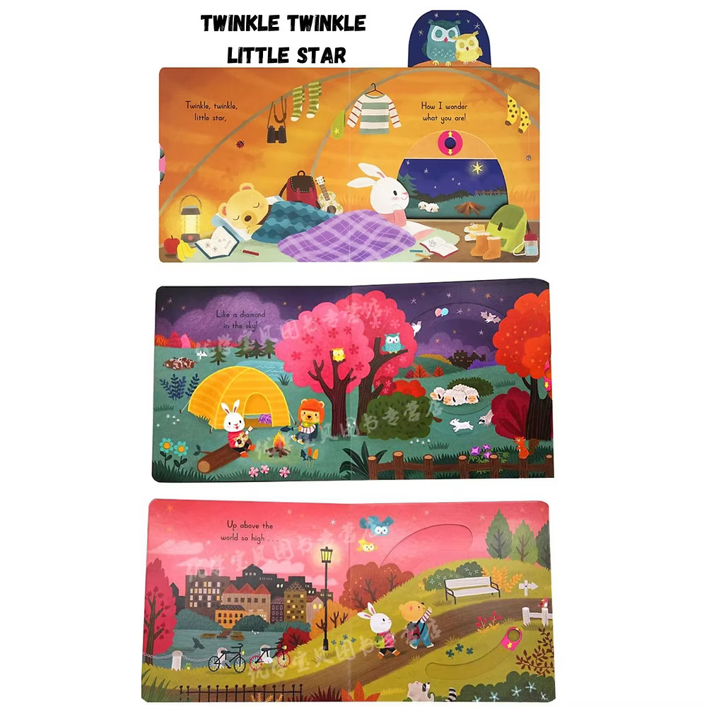 Sing Along Nursery Rhymes Activity Books push slide (Boardbook)