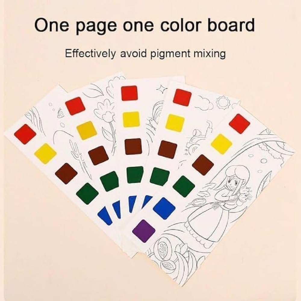 Kids Magic Watercolor Painting Book Kit