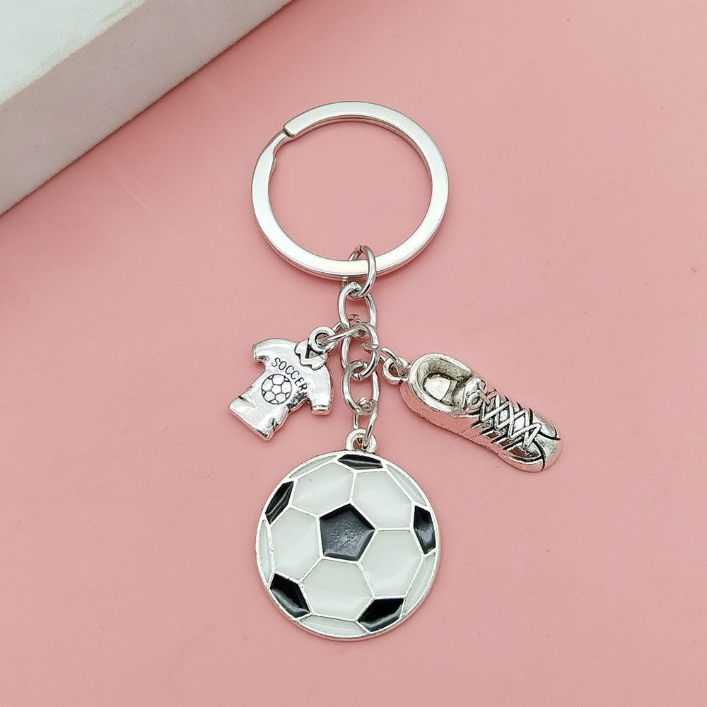 Soccer Ball Keychain – Football Bag Charm for Kids