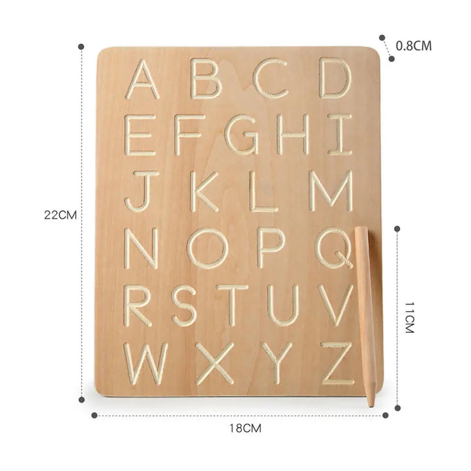 Alphabet & Number Wooden Tracing Board