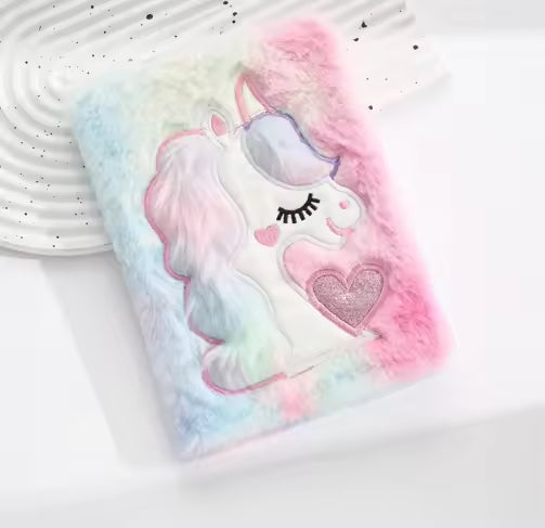 Unicorn Fluffy Notebook