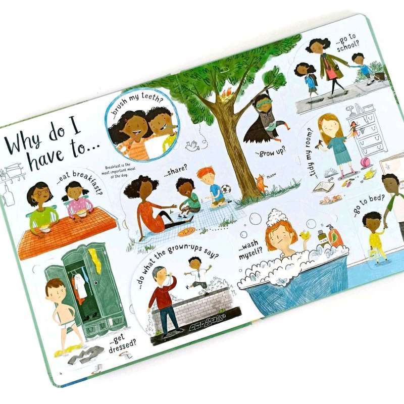 Usborne Question and Answers About Growing Up lift the flap pages (boardbook)