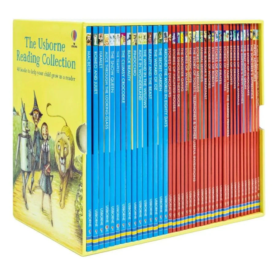 Usborne Young Reading Collection 40 Illustrated Books Box Set