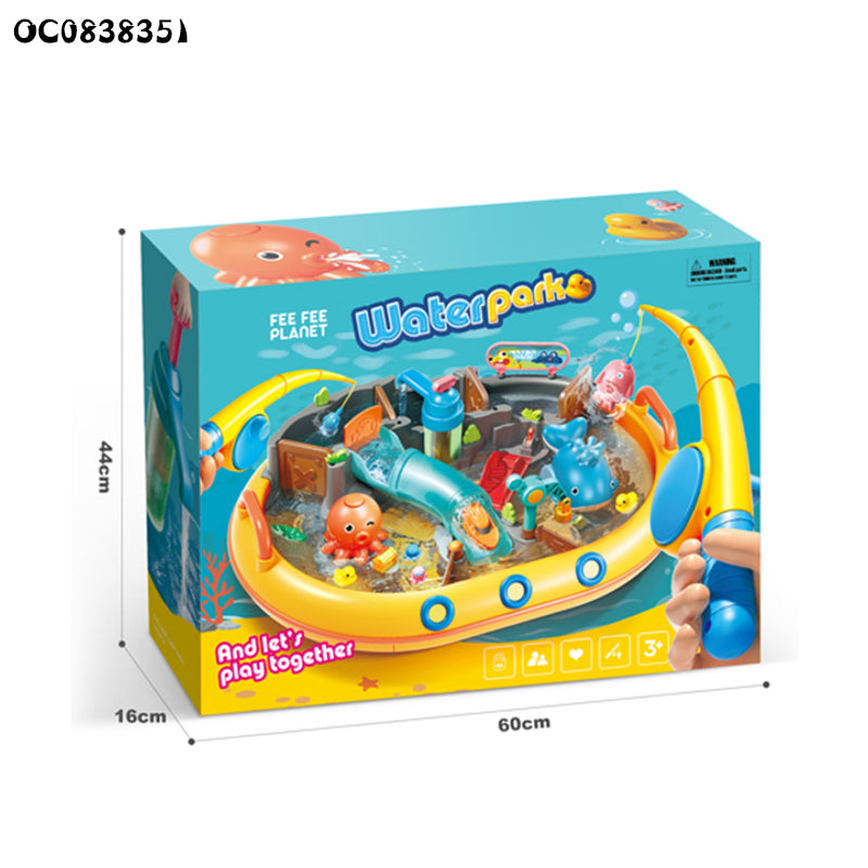 Water Park Toy – Fishing Set with 2 Rods & Spray Features