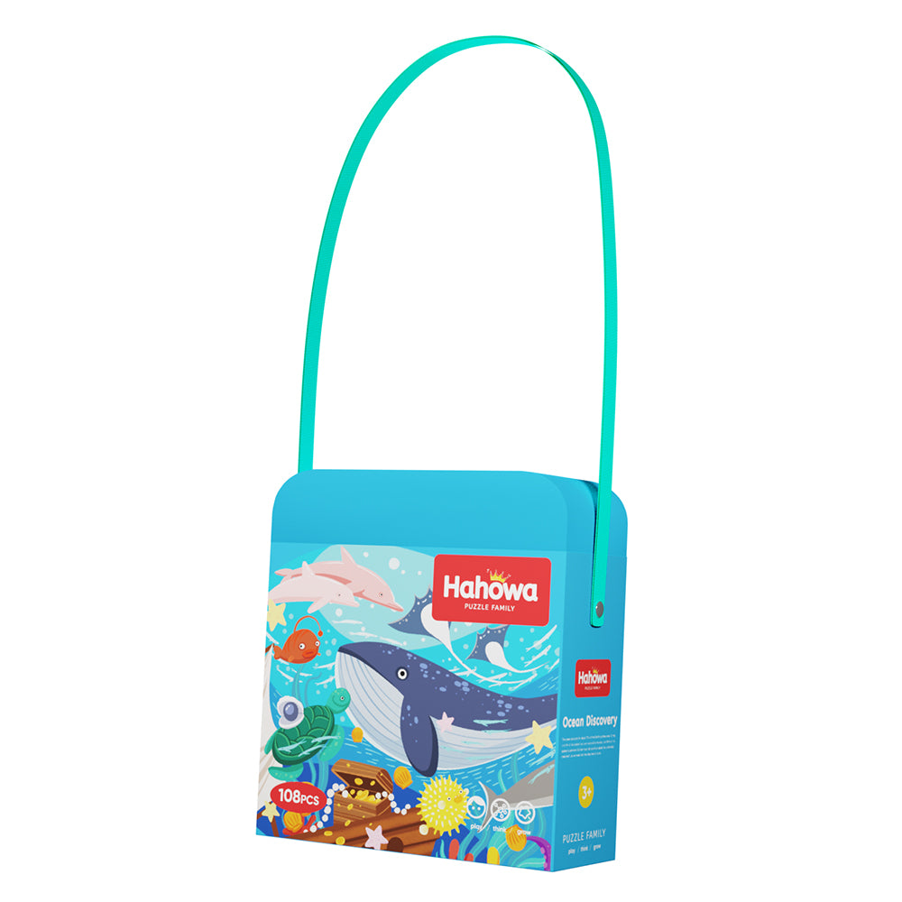 Whale-Shaped Puzzle – 100+ Pieces Educational Jigsaw