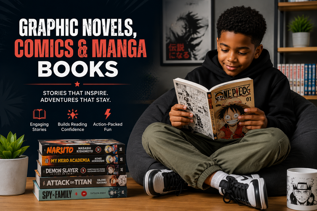 Manga books, comics and graphic novels available in Kenya