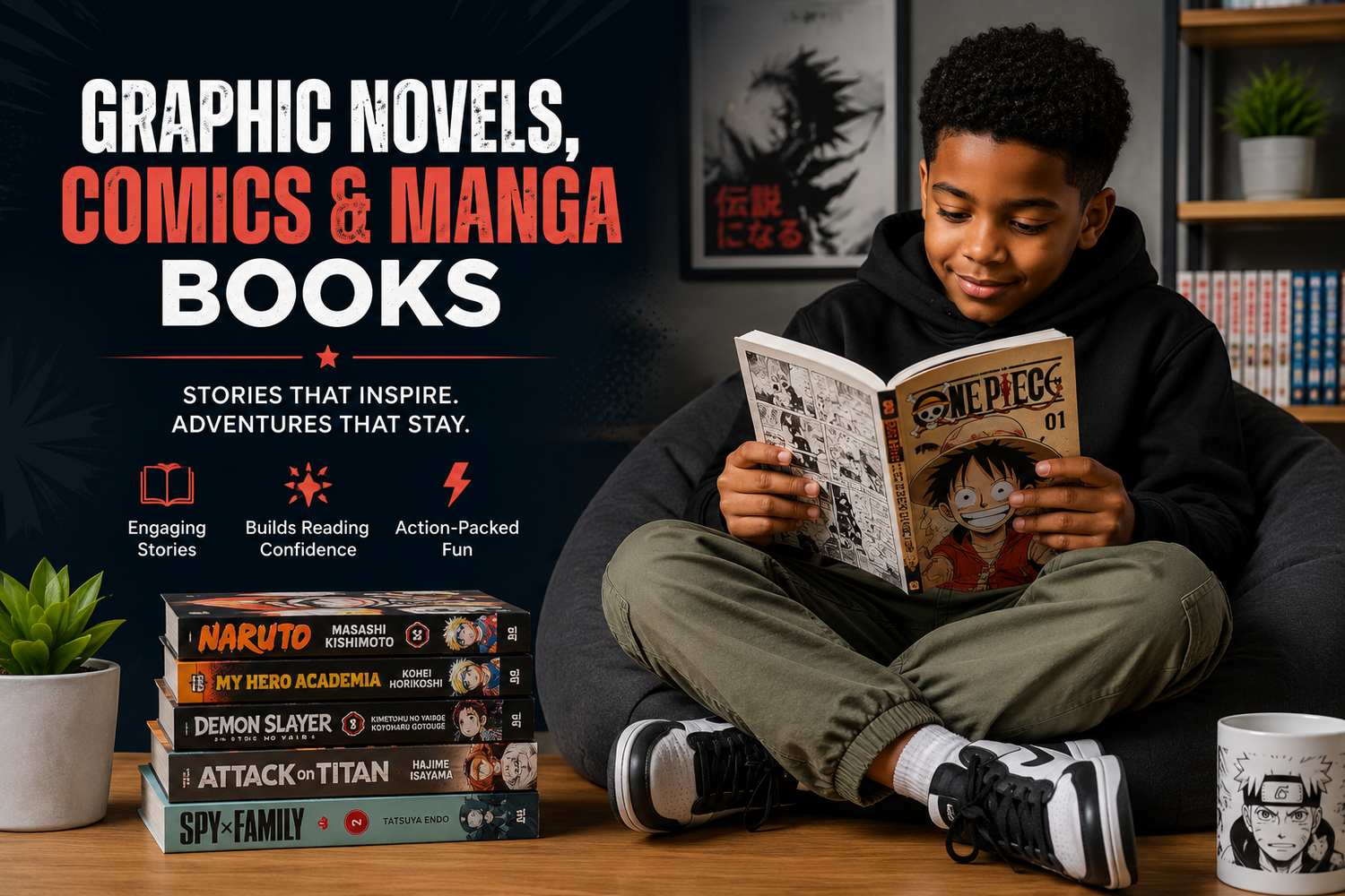 Books Graphic Novels, Comics and Mangas