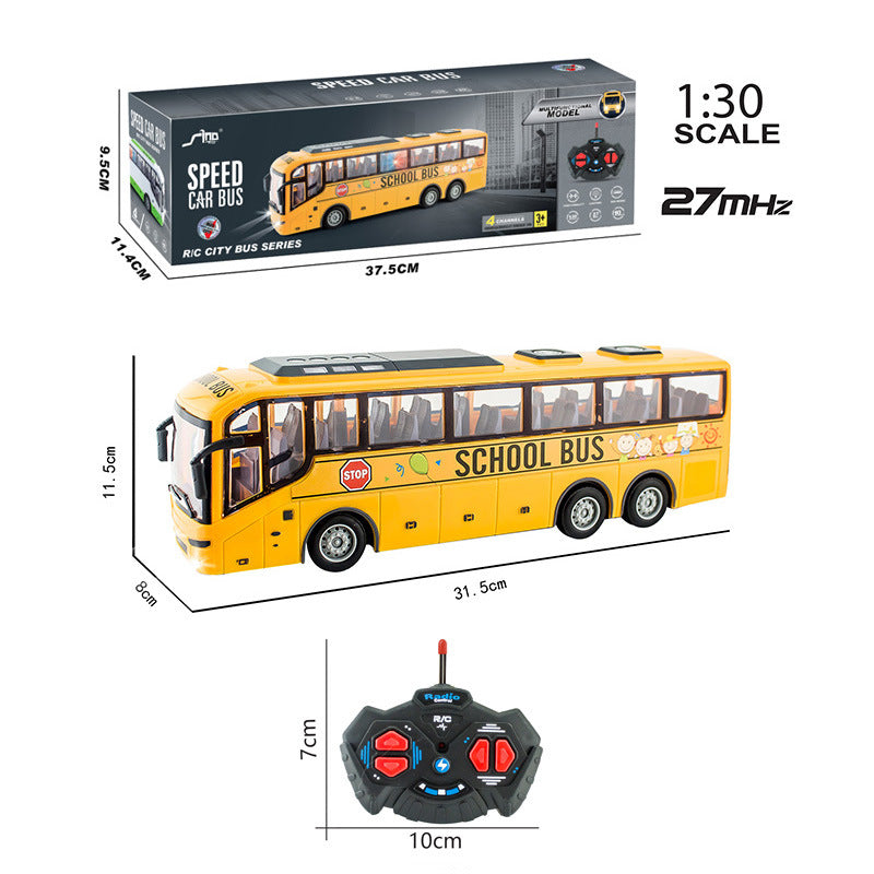 RC School Bus – Yellow Remote-Control City Bus