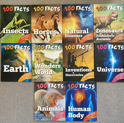 100 Facts Book Set | Fun Nonfiction for Curious Kids | Kids Library Kenya