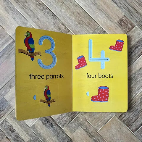 count  with me 123 board book-Lift the Flap pages