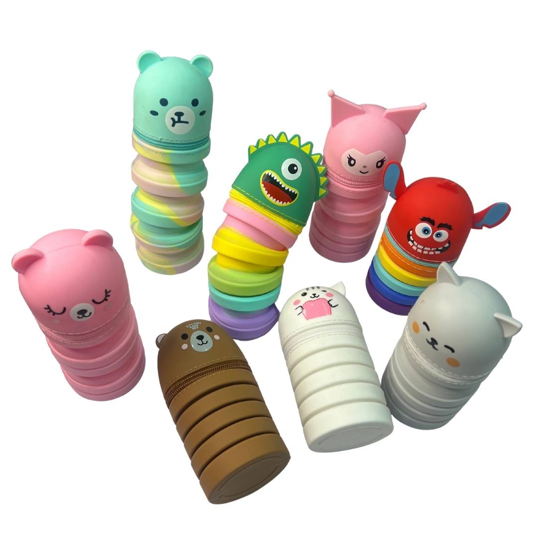 Collapsible Silicone Pencil Pouch