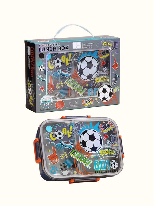 Themed Stainless Steel Lunch Box With Leak-Proof Compartments – 750Ml