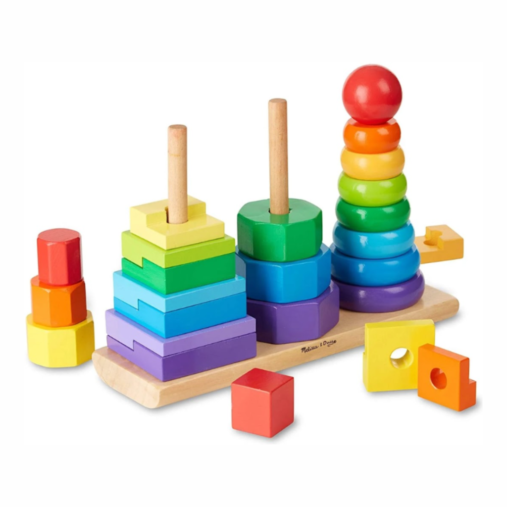 Library Stacker Geometric Stacker - Three Column | Kids Library Kenya
