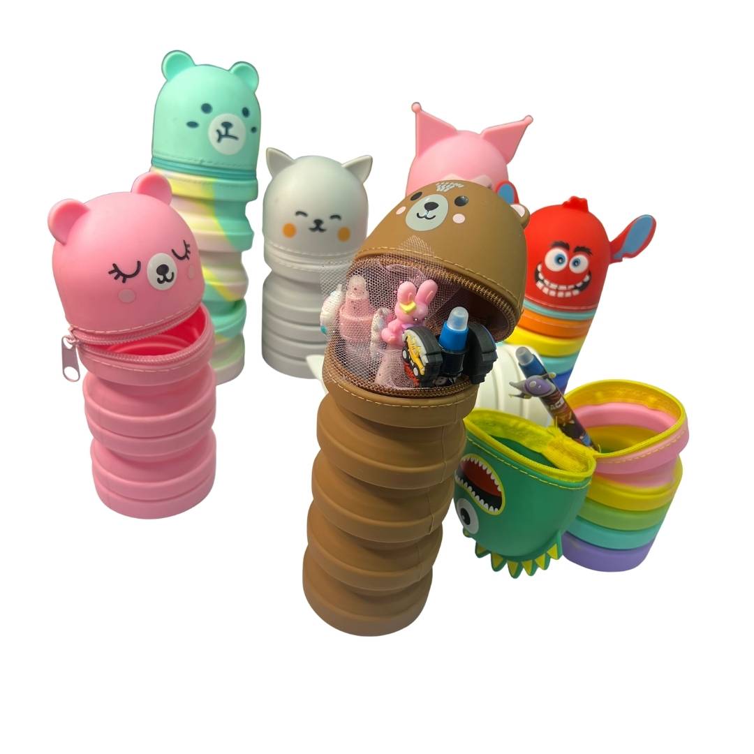 Collapsible Silicone Pencil Pouch