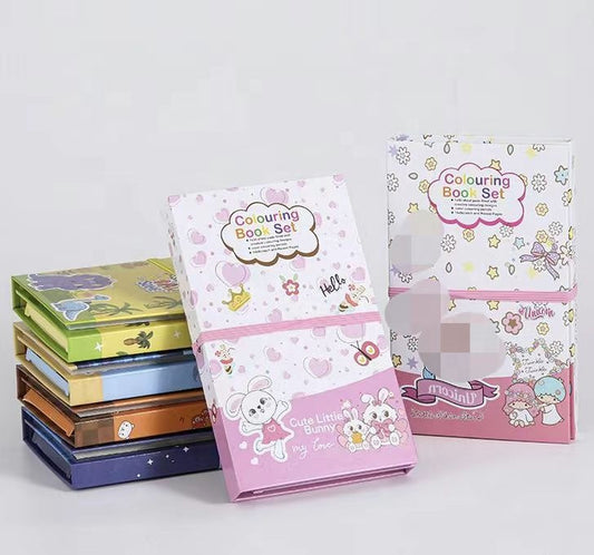 3 in 1 Colouring Book Set