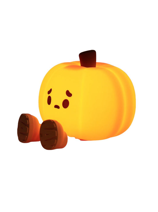 Pumpkin Night Light – Rechargeable Halloween-Themed Lamp
