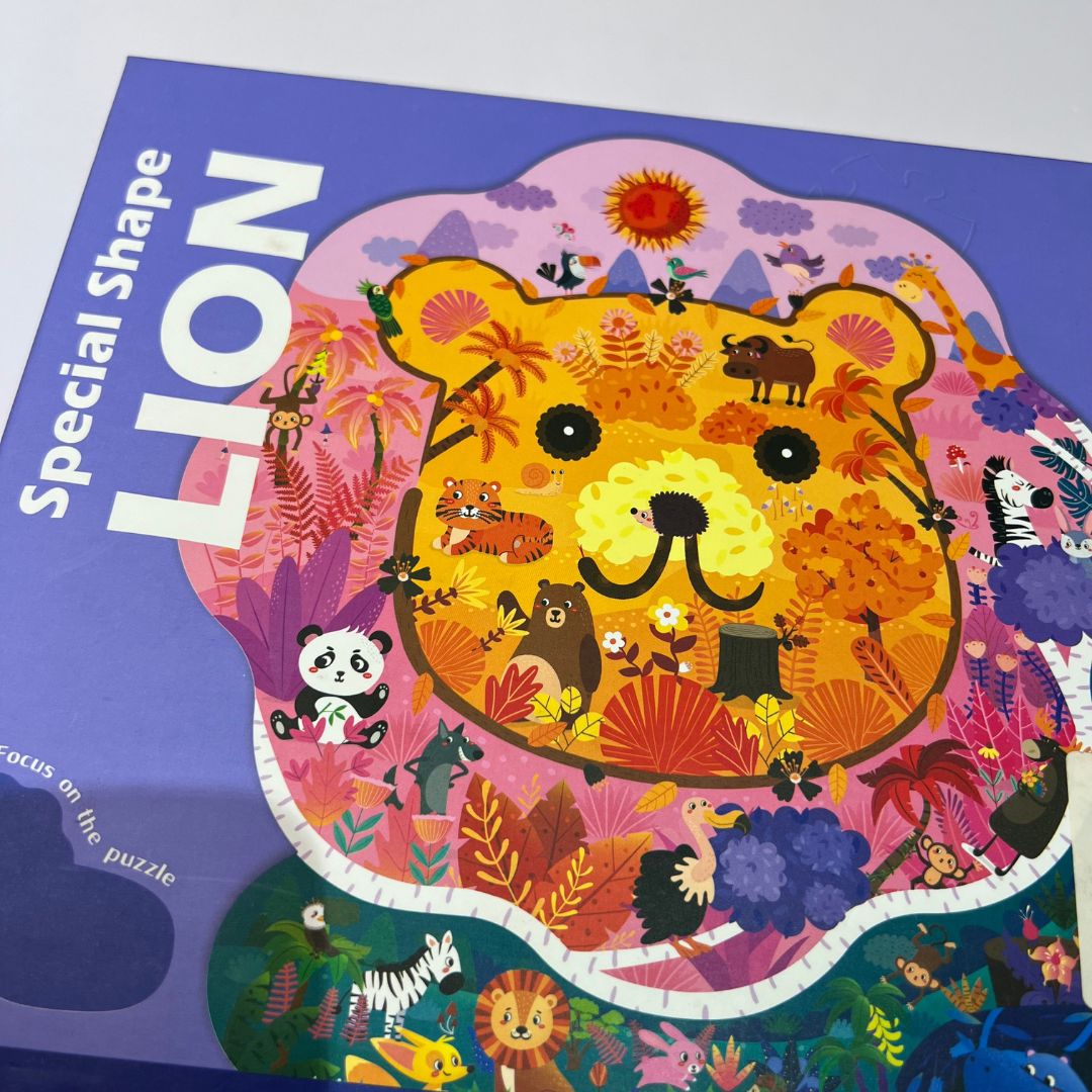 Lion Shaped Jigsaw Puzzle - 483 Pieces
