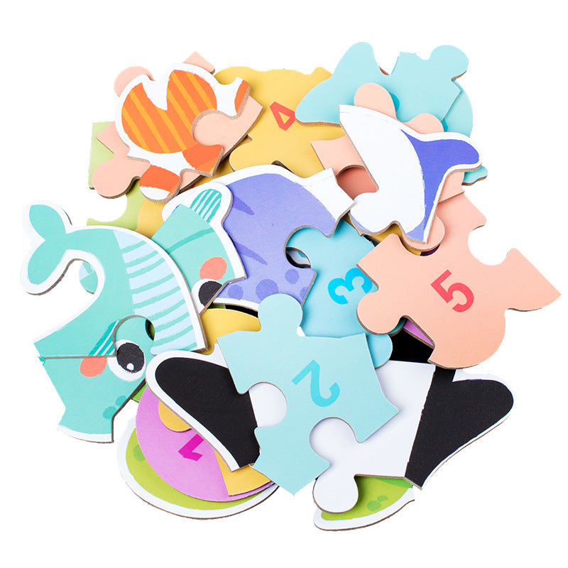 Animal Wooden Puzzle Set in Tin Box – 6 Themes