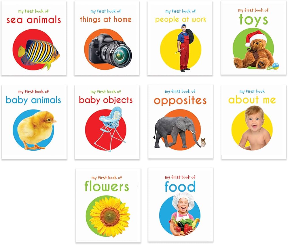 My First Library Pack 2 : Boxset of 10 Board Books for Kids