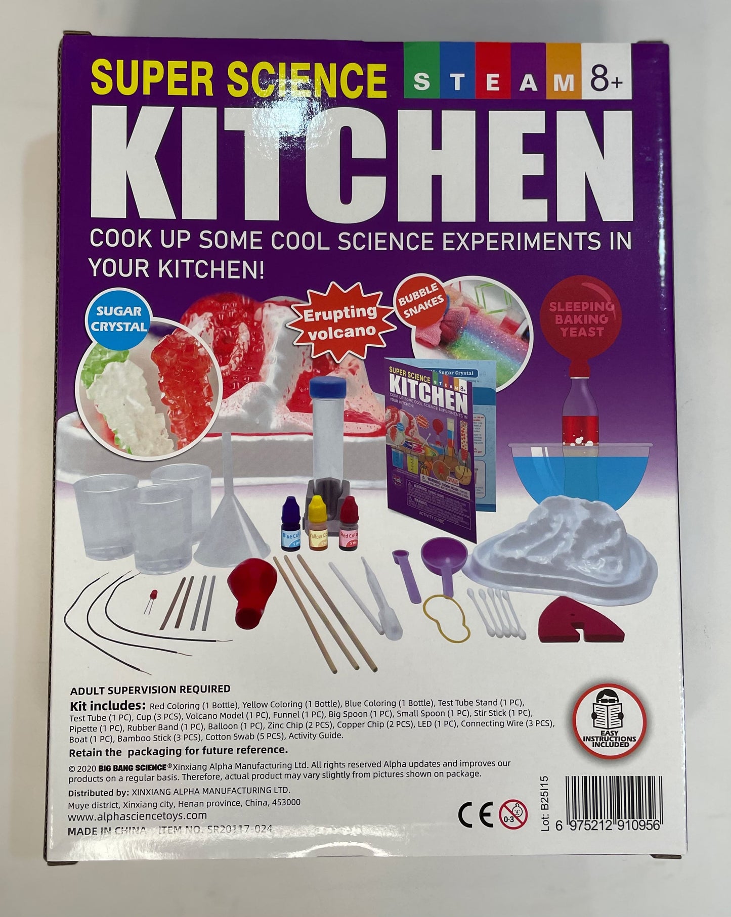 Super Science Kitchen STEAM Kit | Kitchen Science Experiment Set | 10 Hands-On STEM Activities for Kids 8+