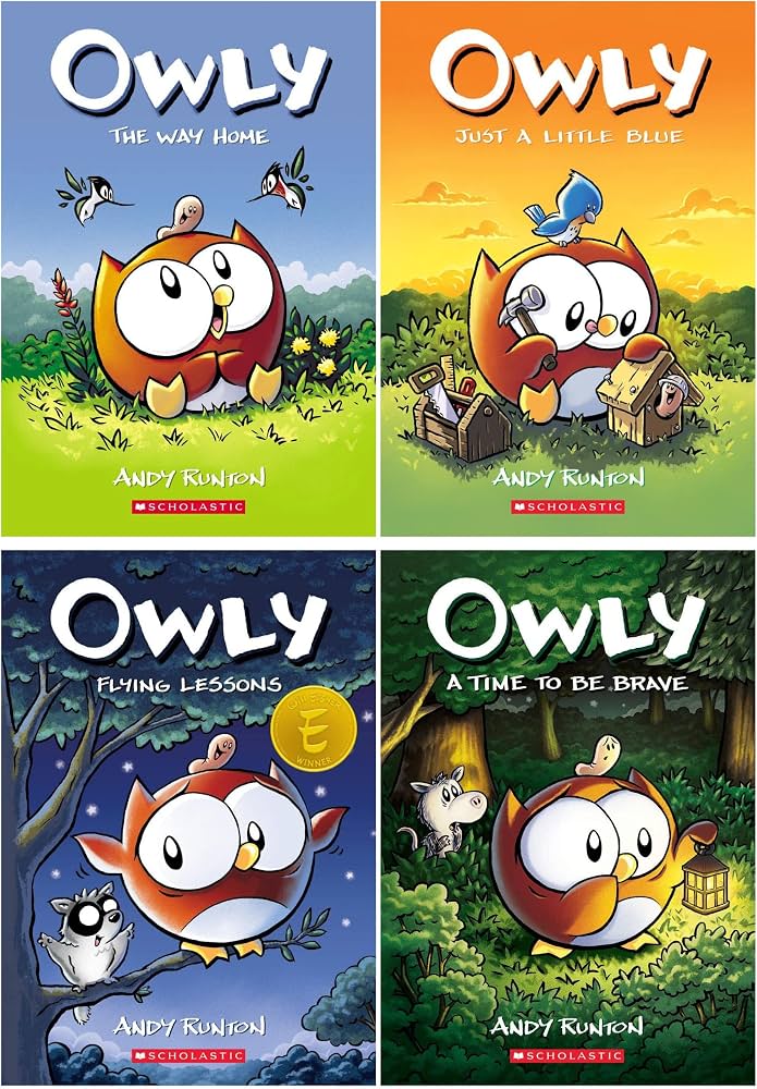 Owly graphic novels Books 1 to 4 by Andy Runton