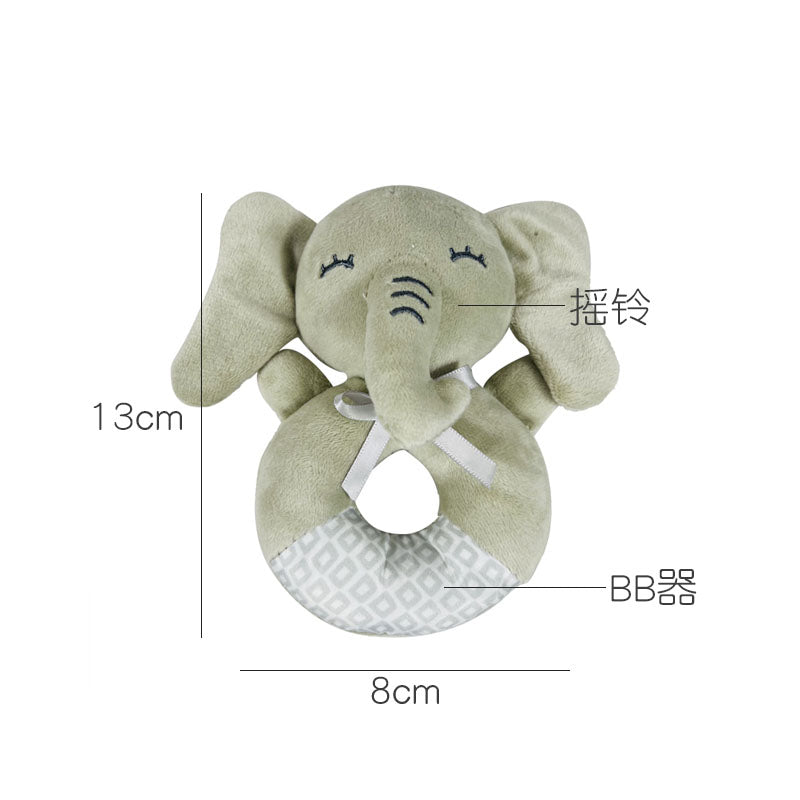 Soft Plush Baby Rattle Ring Toy