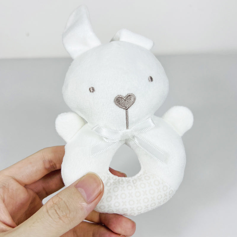 Soft Plush Baby Rattle Ring Toy