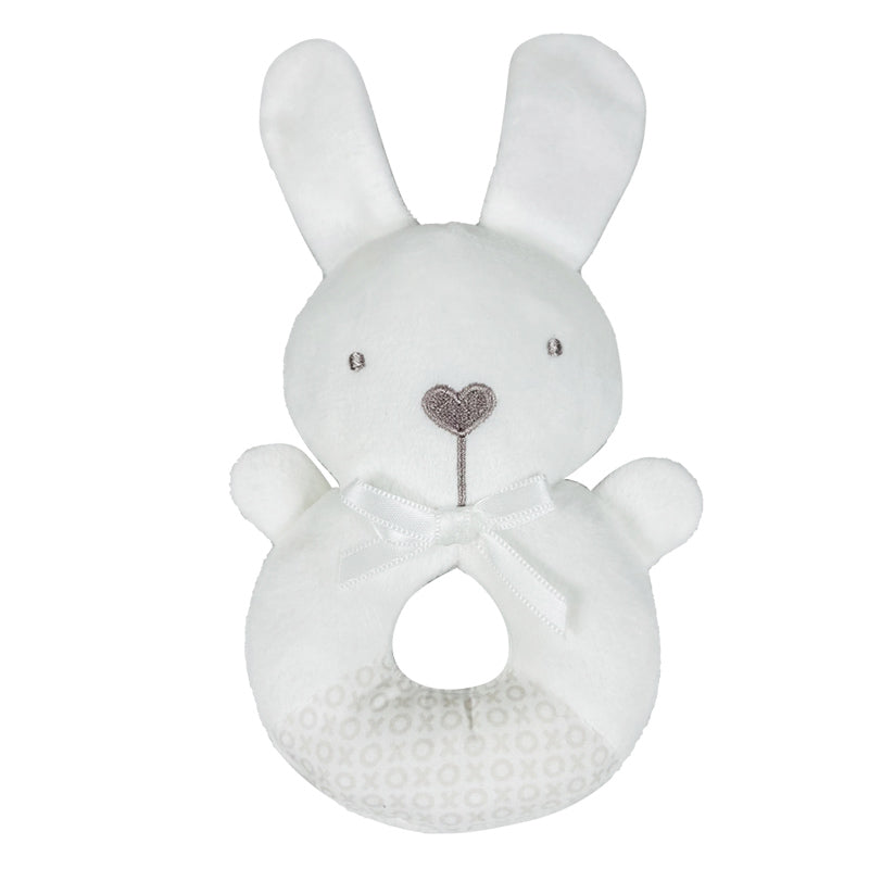 Soft Plush Baby Rattle Ring Toy