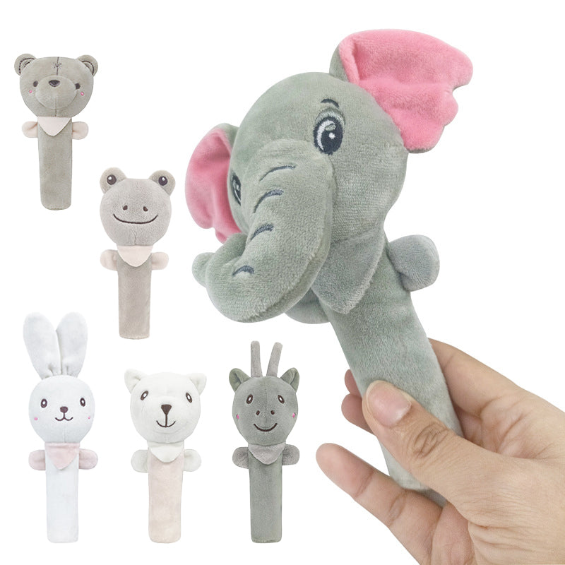 Plush Rattle Squeaky Toy (Rabbit & Elephant)