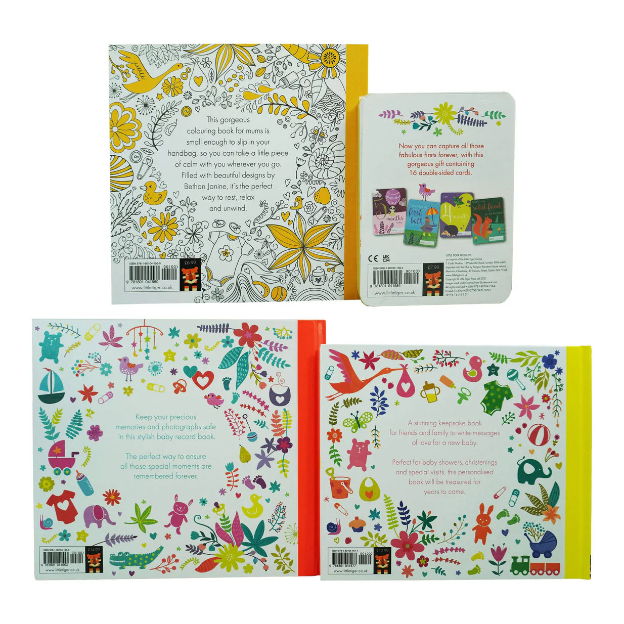 To Baby With Love Baby Gift Set 4 Books Set With 17 Milestone Cards