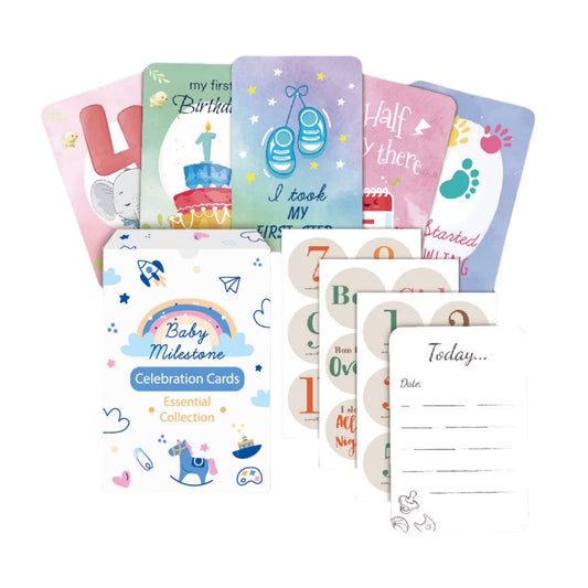 Baby Milestone Celebration Cards – 50 Piece Essential Collection