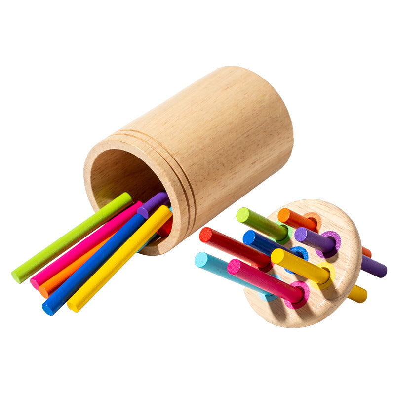 Montessori Shape & Color Sorting Box with Activity Cards