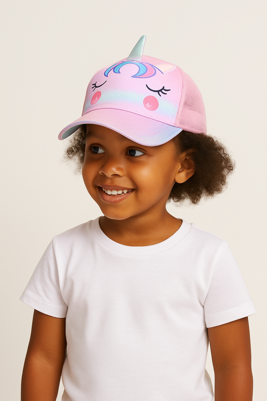 3D Character Cap – Kids Cartoon Mesh Hat