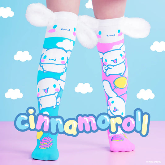 Cinnamoroll Knee-High Socks with Plush Ears | Sanrio