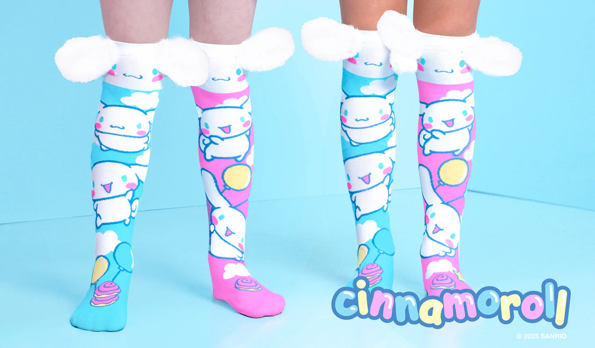 Cinnamoroll Knee-High Socks with Plush Ears | Sanrio