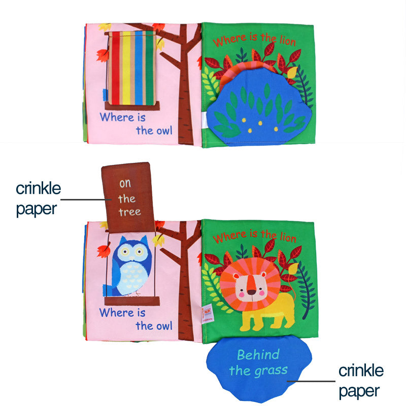 Hide and Seek in the Forest Cloth Book