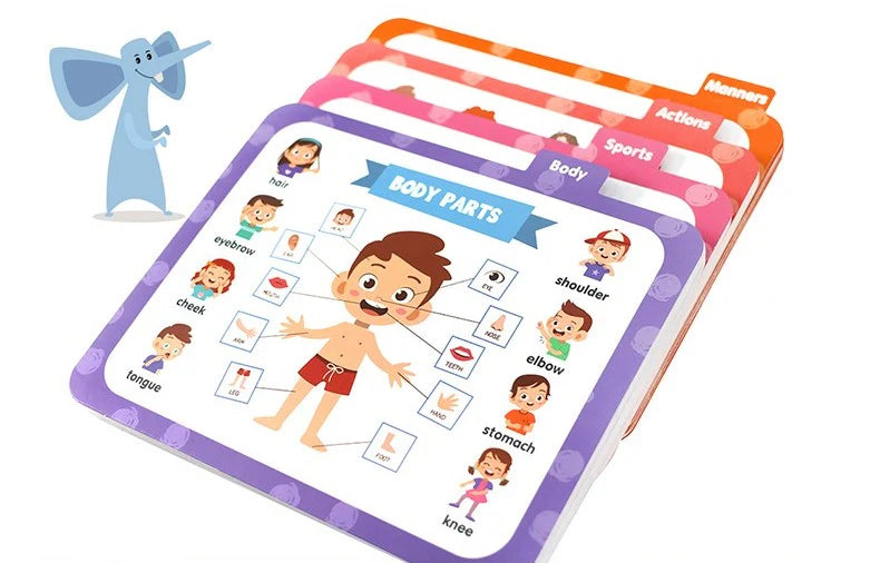 Let’s Go To School Learning Flash Cards Set – 220 Educational Cards in 13 Themes for Kids