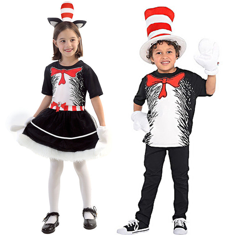 Dr. Seuss Cat in the Hat Costume for Children | World Book Day Costume