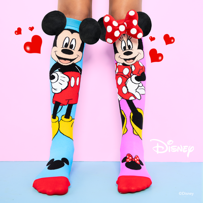 Mickey & Minnie Knee-High Character Socks with 3D Ears