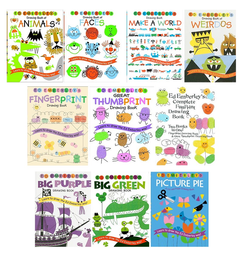Ed Emberley's Complete Funprint Drawing Book cover — Kids Library Kenya