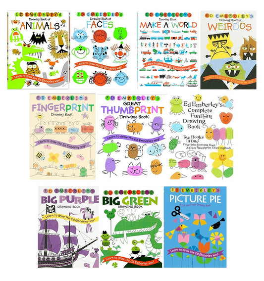 Ed Emberley's Complete Funprint Drawing Book cover — Kids Library Kenya
