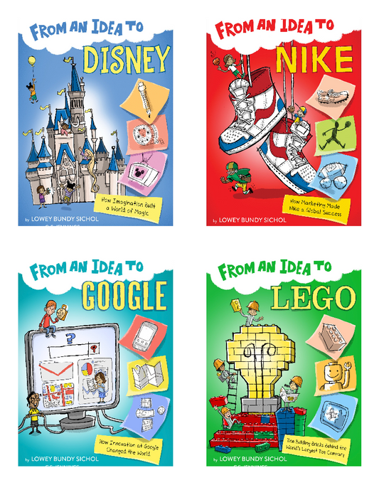 From an Idea To Books | Nike, Disney, LEGO & Google | Individual Titles or 4-Book Set