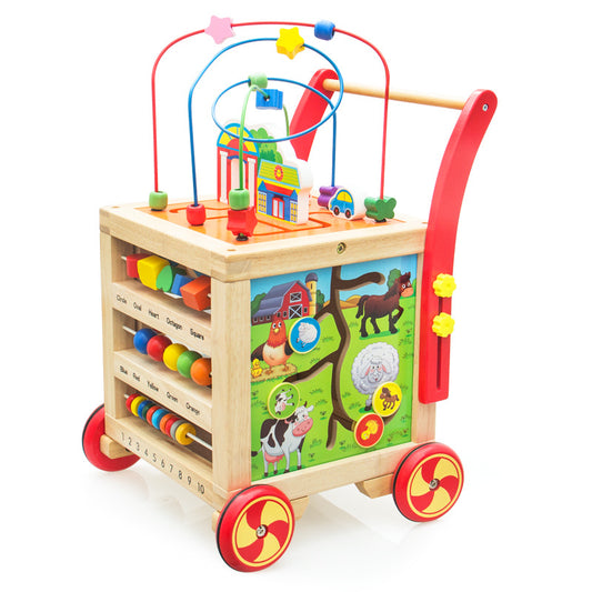 Multi Functional Wooden Baby Walker Montessori and educational