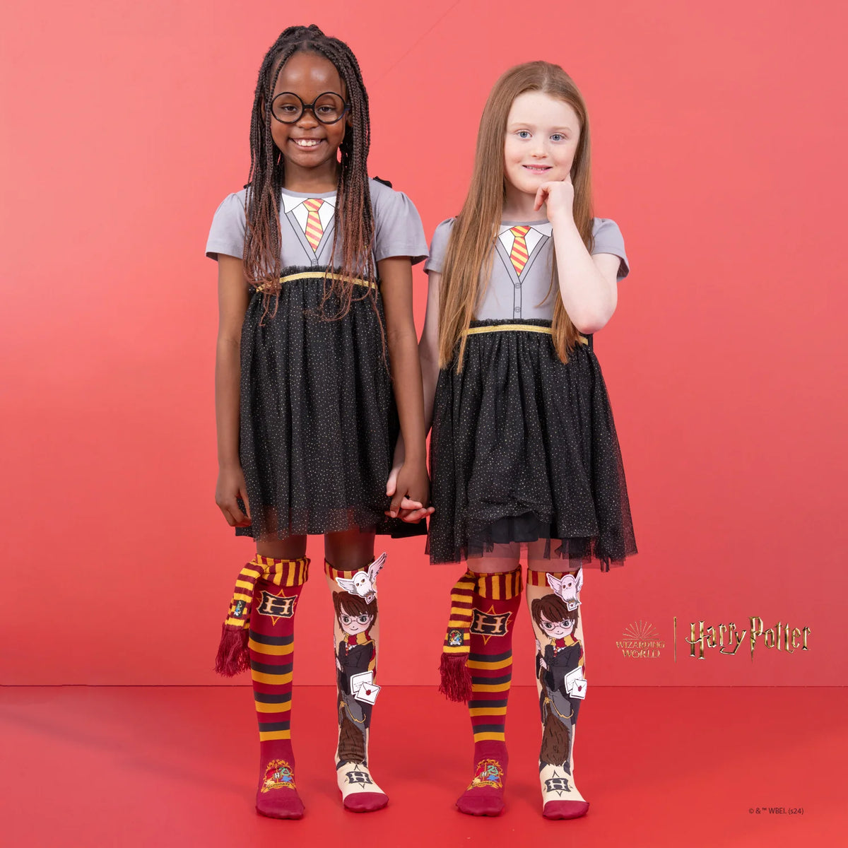 Harry Potter Knee-High Socks with 3D Hogwarts Details